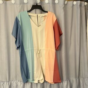 NWT Aaron & Amber color block romper